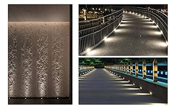 HHTUN 1W Buried Light, DC12-24V, 3000K,Outdoor Embedded LED